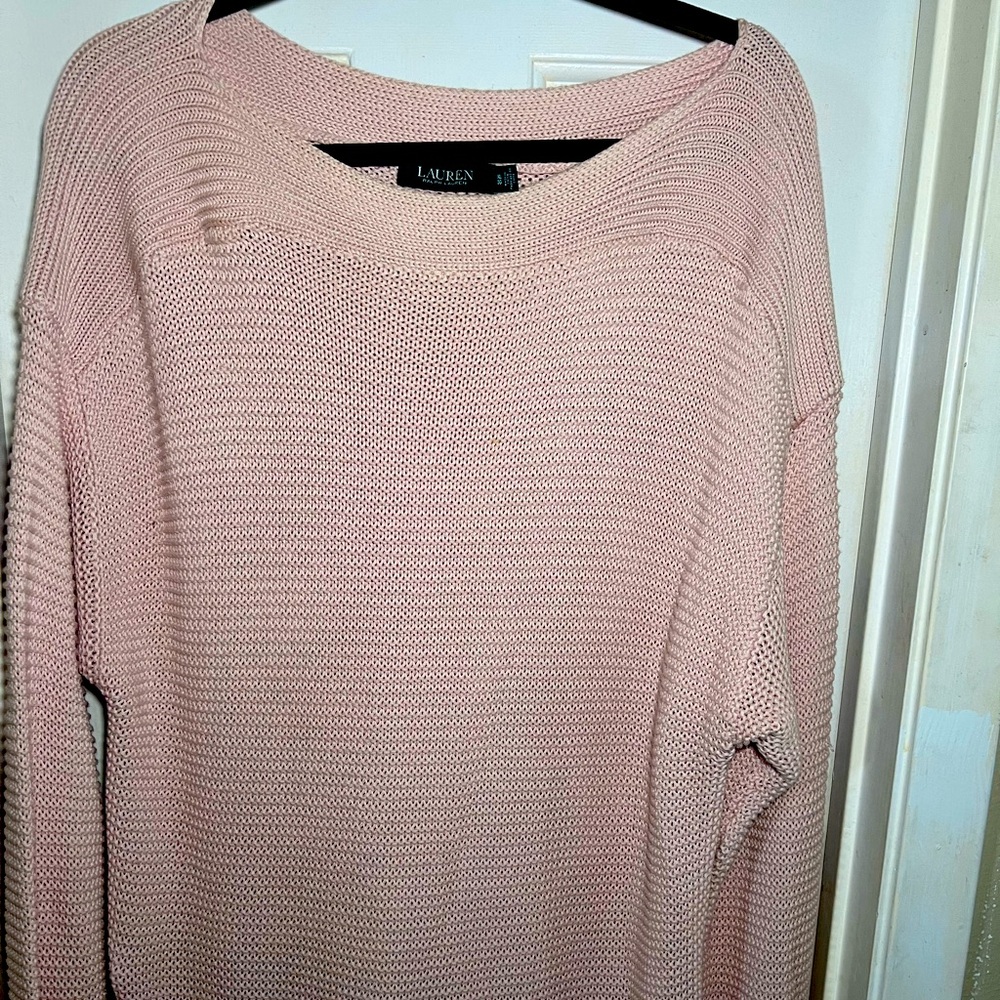 Ralph Lauren Pink Chunky Sweater
